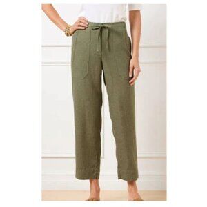 Talbots 100% Crinkle Cotton Crop Pants Size 4
